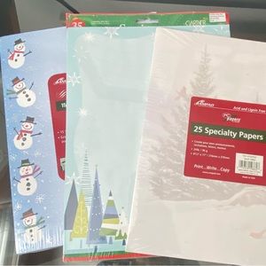75 Pages of Christmas Stationery Paper - All NEW - Variety